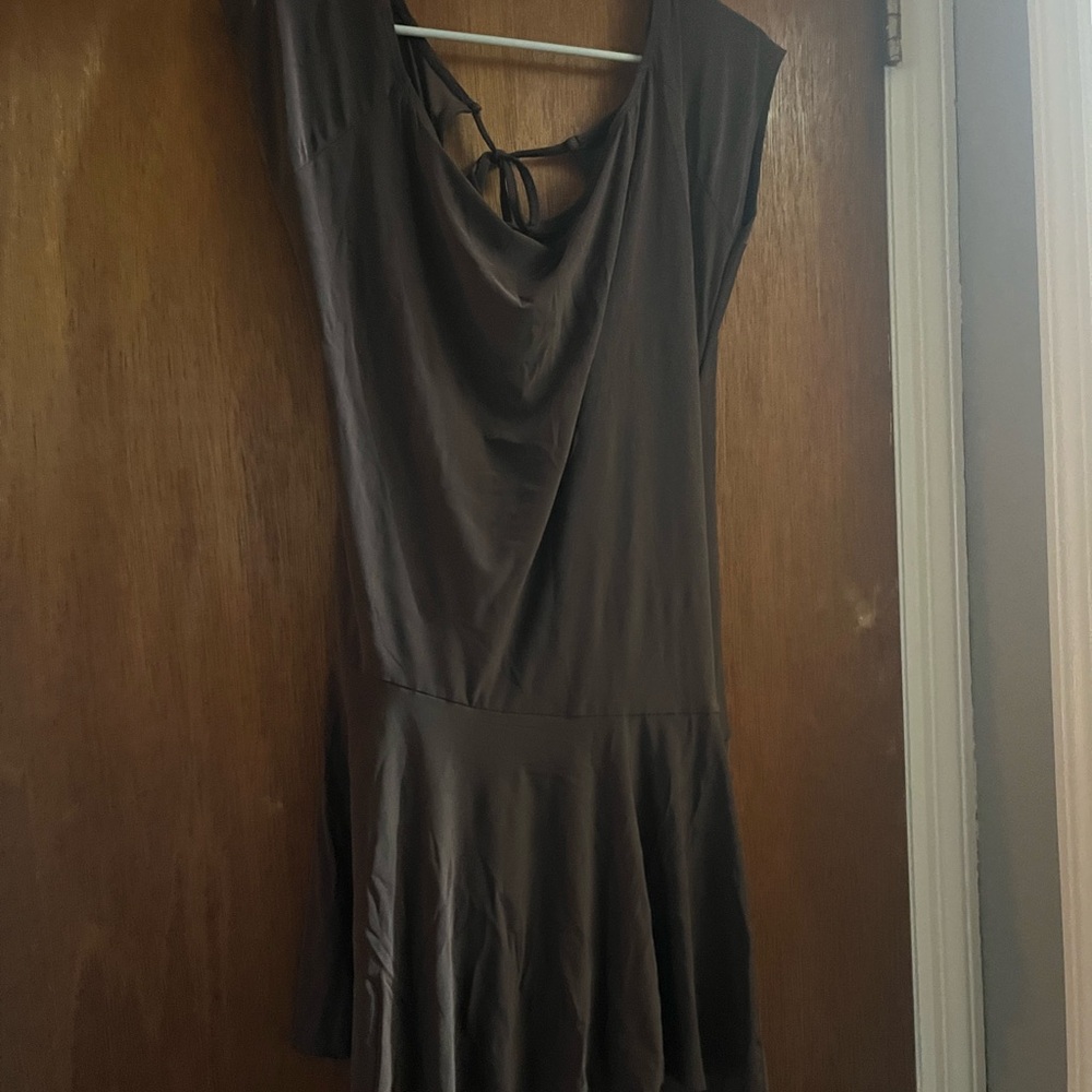 Rita Ora Brown Dress